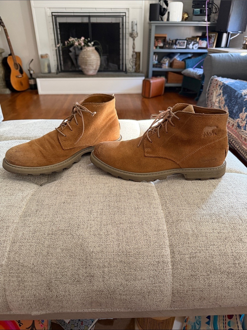 SOREL Madson Chukka Waterproof Boots Tan Suede Lace-Up Men’s 9.5